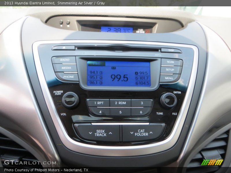 Shimmering Air Silver / Gray 2013 Hyundai Elantra Limited