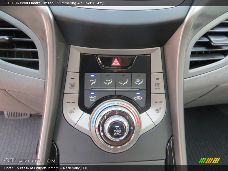 Shimmering Air Silver / Gray 2013 Hyundai Elantra Limited