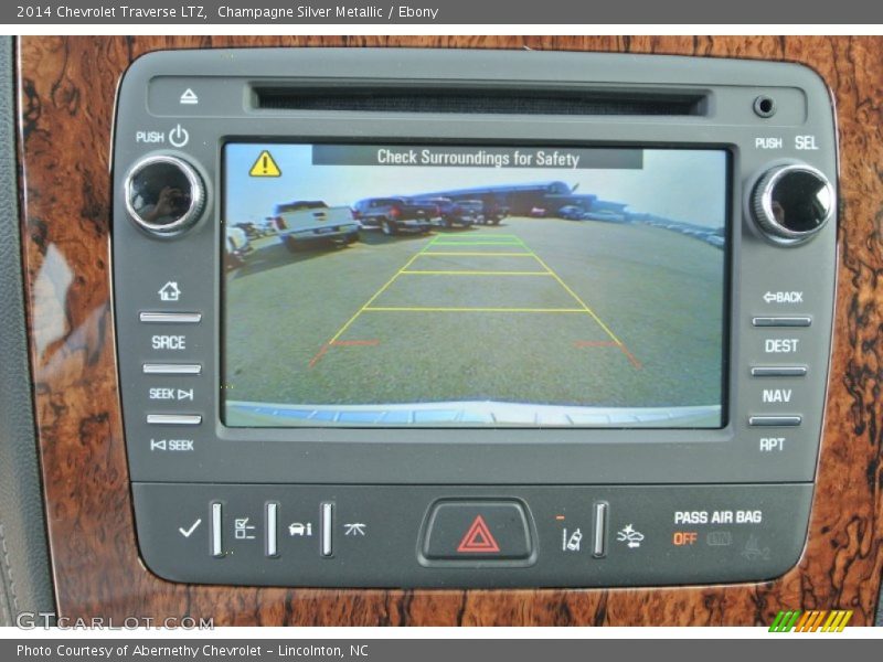 Champagne Silver Metallic / Ebony 2014 Chevrolet Traverse LTZ