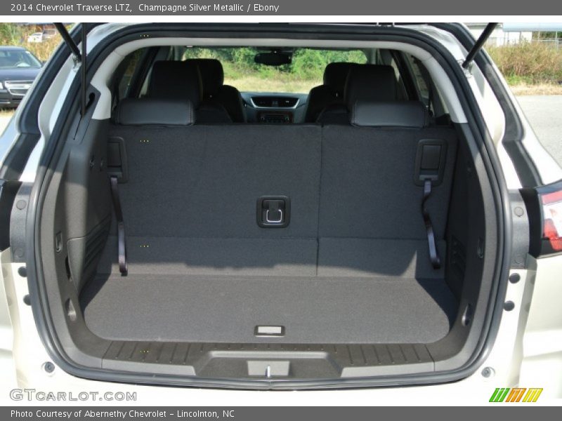 Champagne Silver Metallic / Ebony 2014 Chevrolet Traverse LTZ