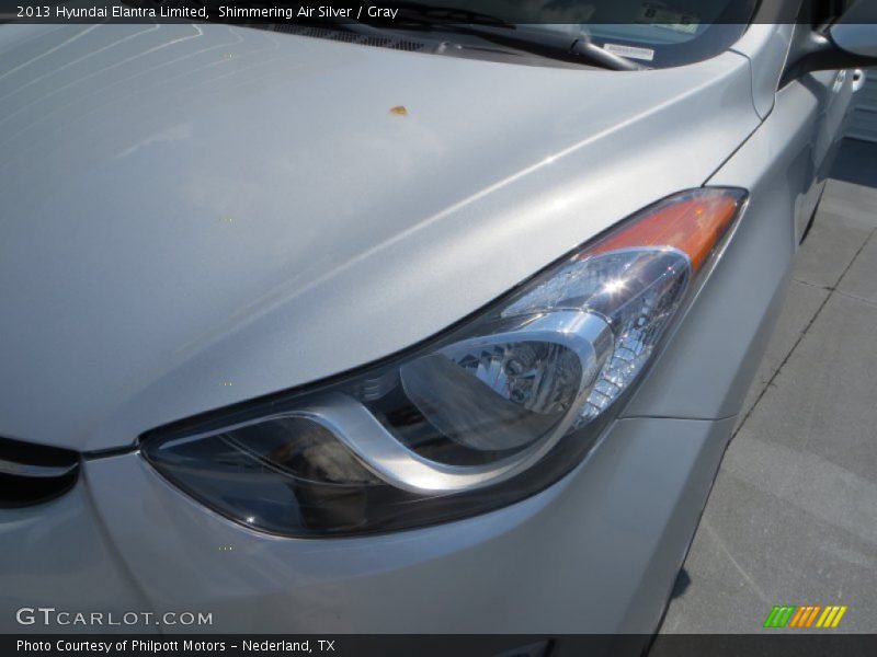 Shimmering Air Silver / Gray 2013 Hyundai Elantra Limited