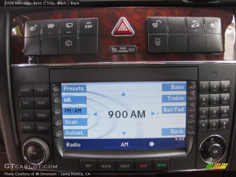 Controls of 2008 G 500