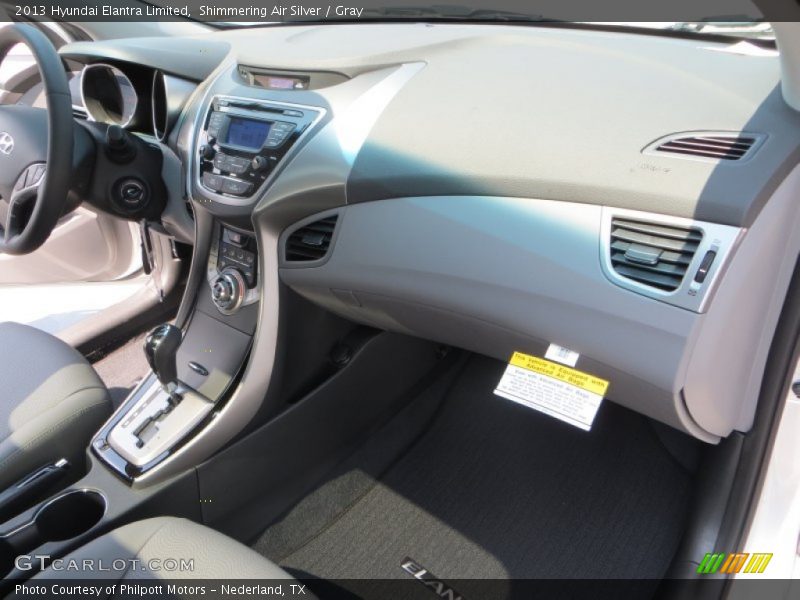 Shimmering Air Silver / Gray 2013 Hyundai Elantra Limited