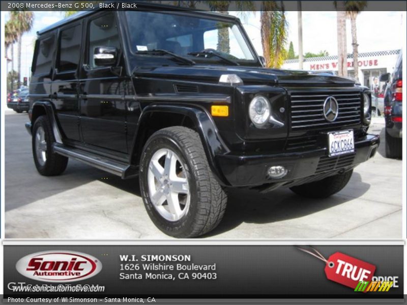 Black / Black 2008 Mercedes-Benz G 500