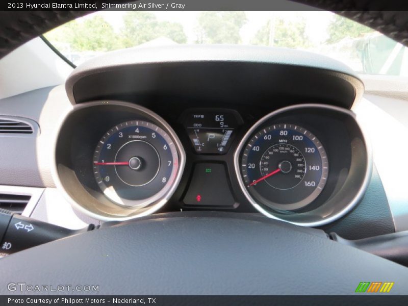 Shimmering Air Silver / Gray 2013 Hyundai Elantra Limited