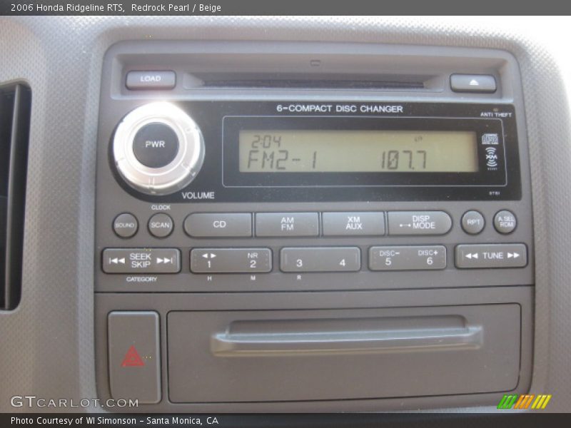 Audio System of 2006 Ridgeline RTS