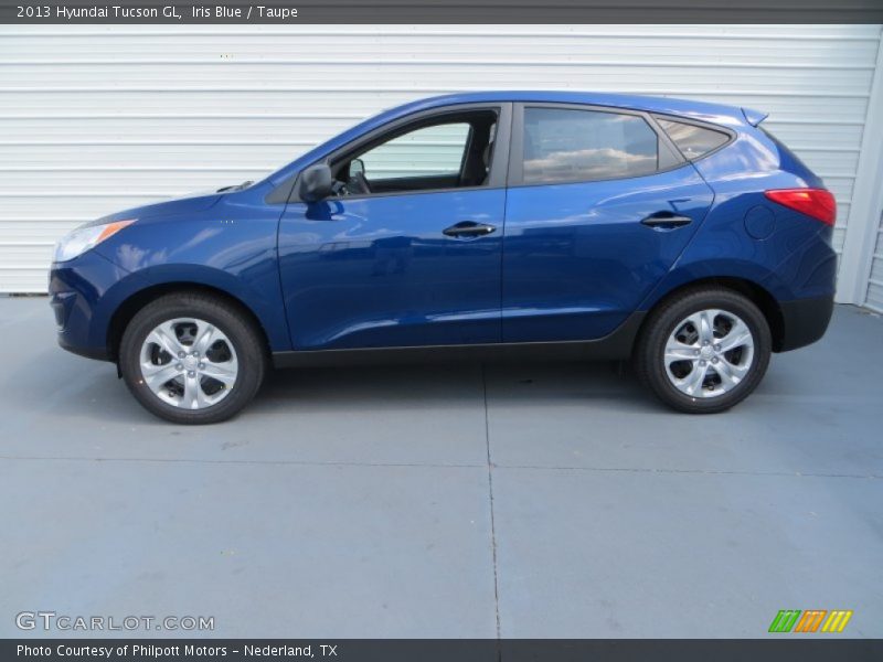 Iris Blue / Taupe 2013 Hyundai Tucson GL