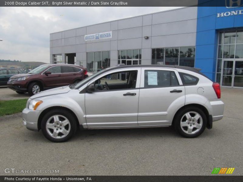 Bright Silver Metallic / Dark Slate Gray/Blue 2008 Dodge Caliber SXT