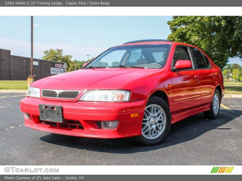 Classic Red / Stone Beige 1999 Infiniti G 20 Touring Sedan