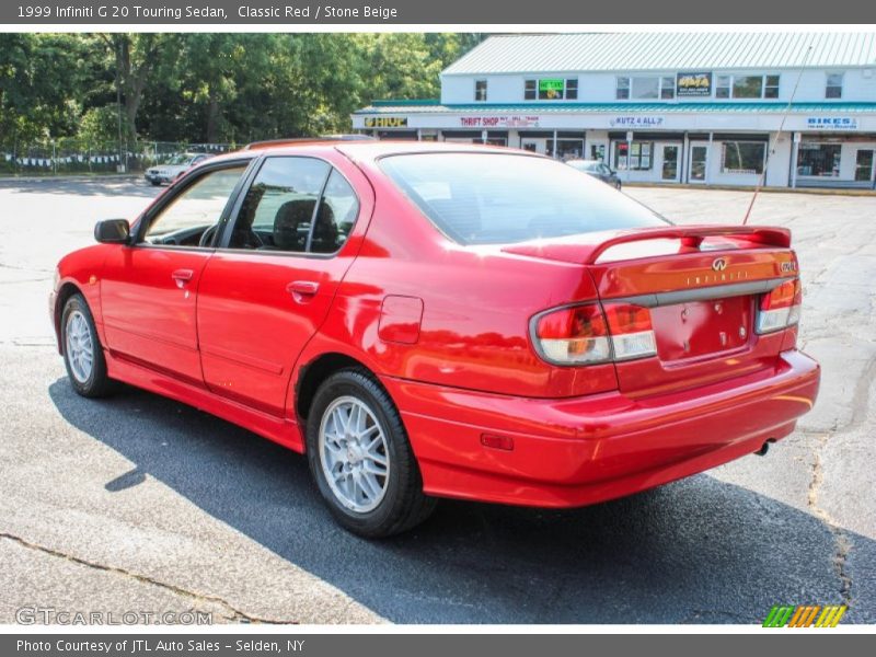 Classic Red / Stone Beige 1999 Infiniti G 20 Touring Sedan