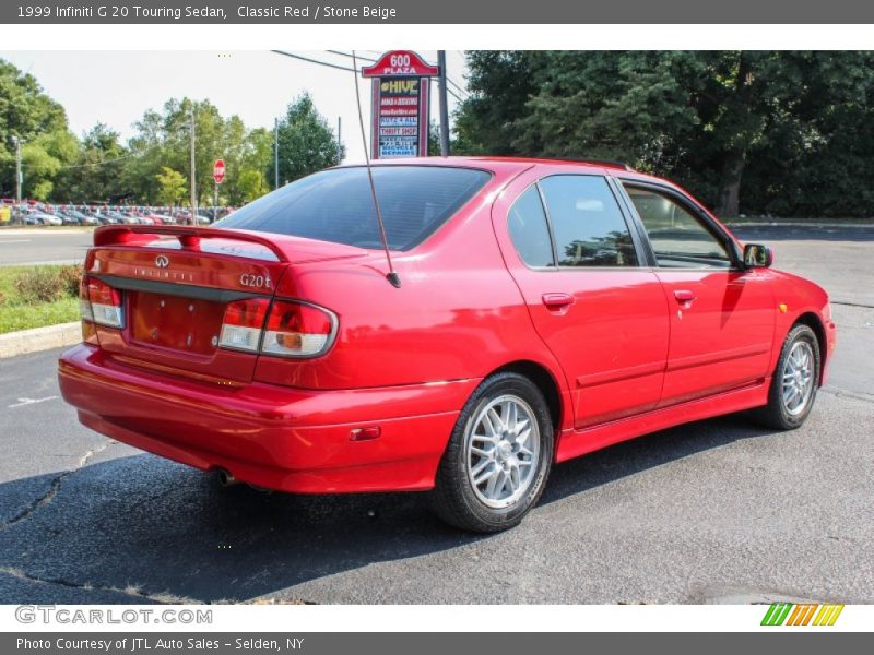 Classic Red / Stone Beige 1999 Infiniti G 20 Touring Sedan