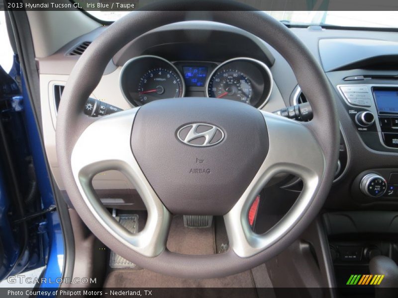 Iris Blue / Taupe 2013 Hyundai Tucson GL