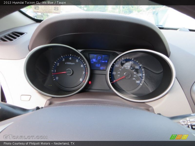 Iris Blue / Taupe 2013 Hyundai Tucson GL