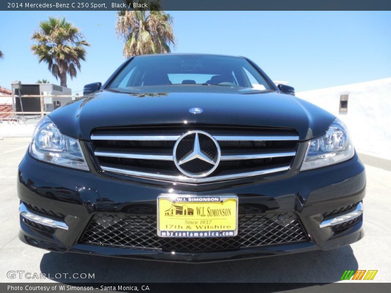 Black / Black 2014 Mercedes-Benz C 250 Sport