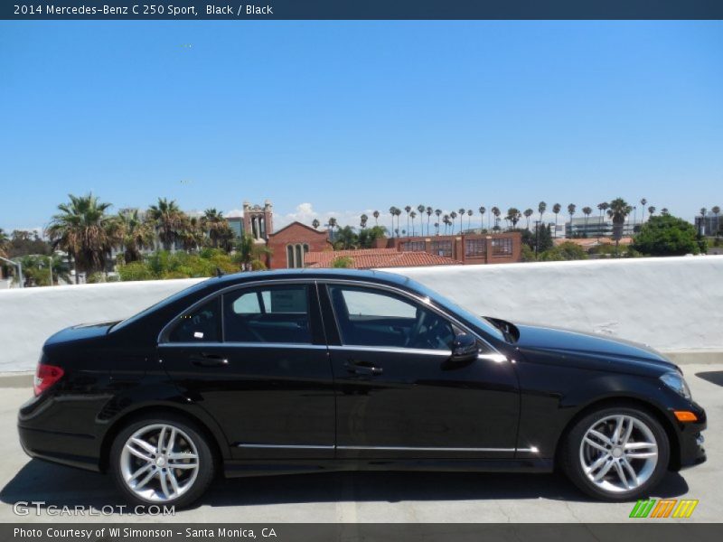 Black / Black 2014 Mercedes-Benz C 250 Sport