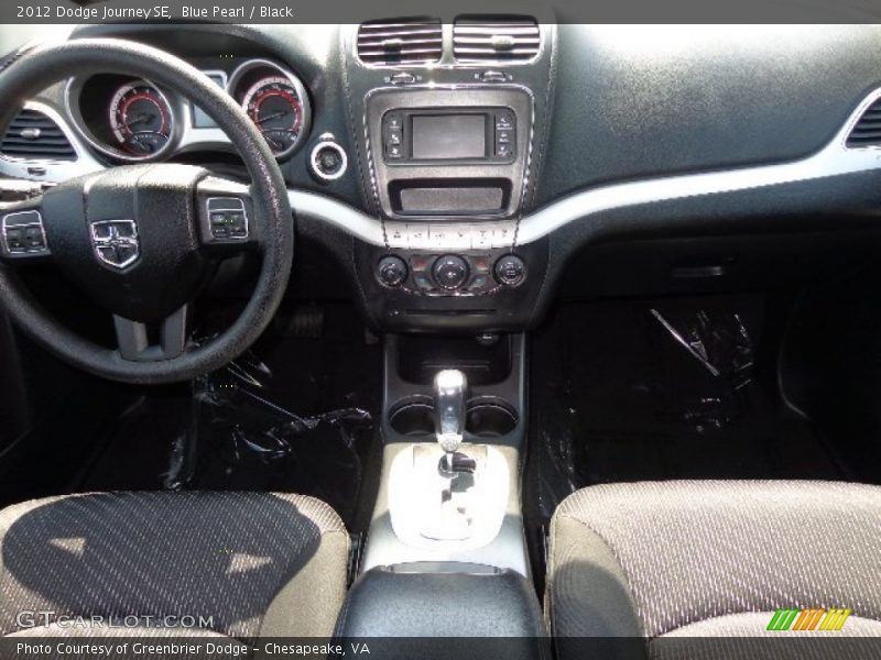 Blue Pearl / Black 2012 Dodge Journey SE