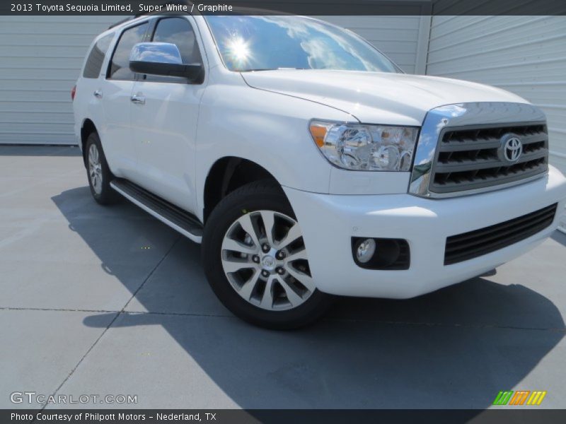 Super White / Graphite 2013 Toyota Sequoia Limited