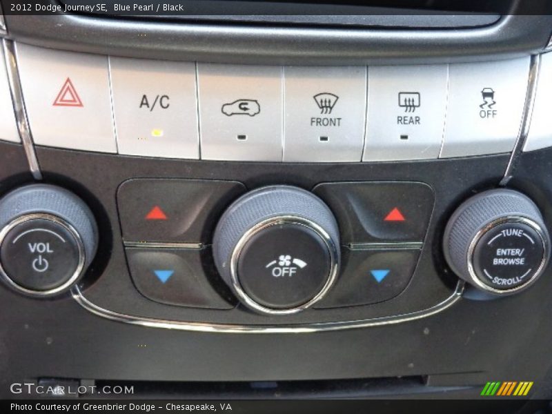 Blue Pearl / Black 2012 Dodge Journey SE