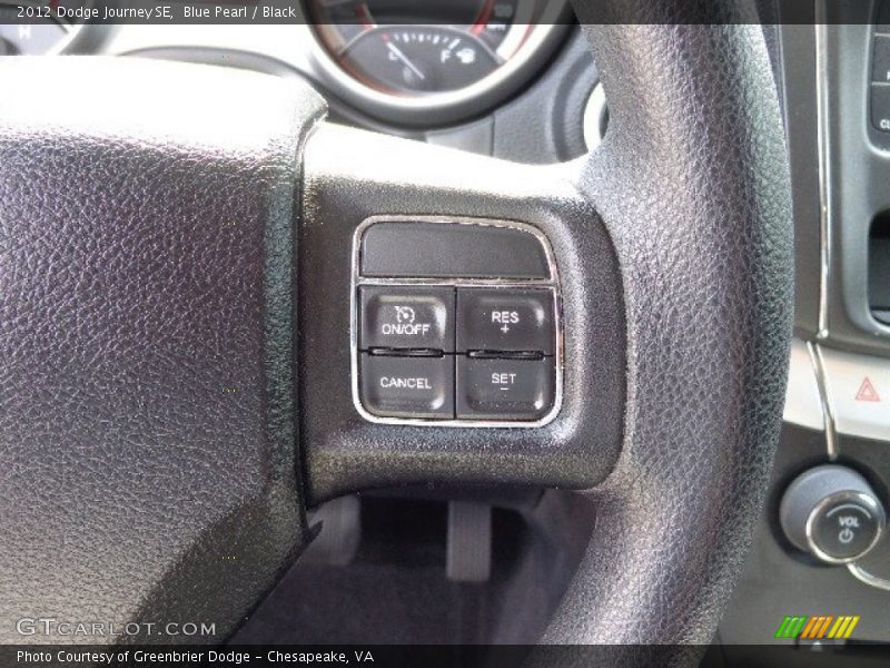 Blue Pearl / Black 2012 Dodge Journey SE