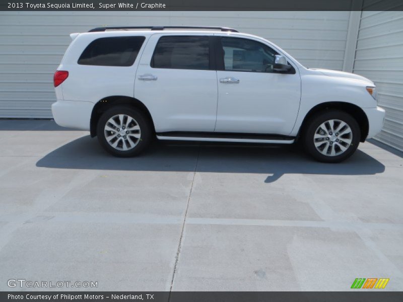 Super White / Graphite 2013 Toyota Sequoia Limited