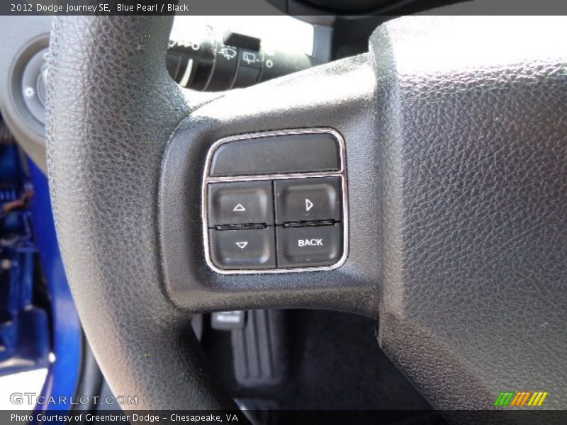 Blue Pearl / Black 2012 Dodge Journey SE
