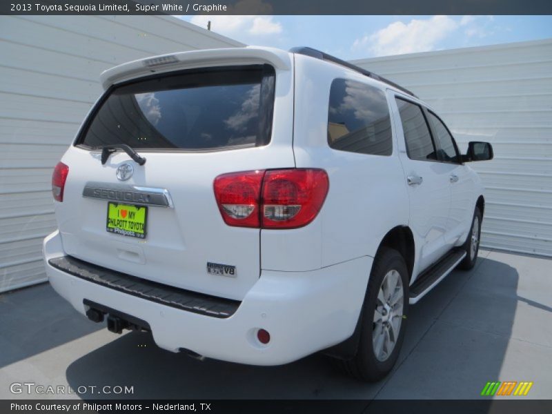 Super White / Graphite 2013 Toyota Sequoia Limited