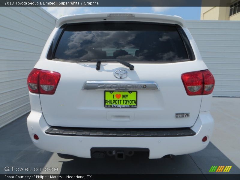 Super White / Graphite 2013 Toyota Sequoia Limited