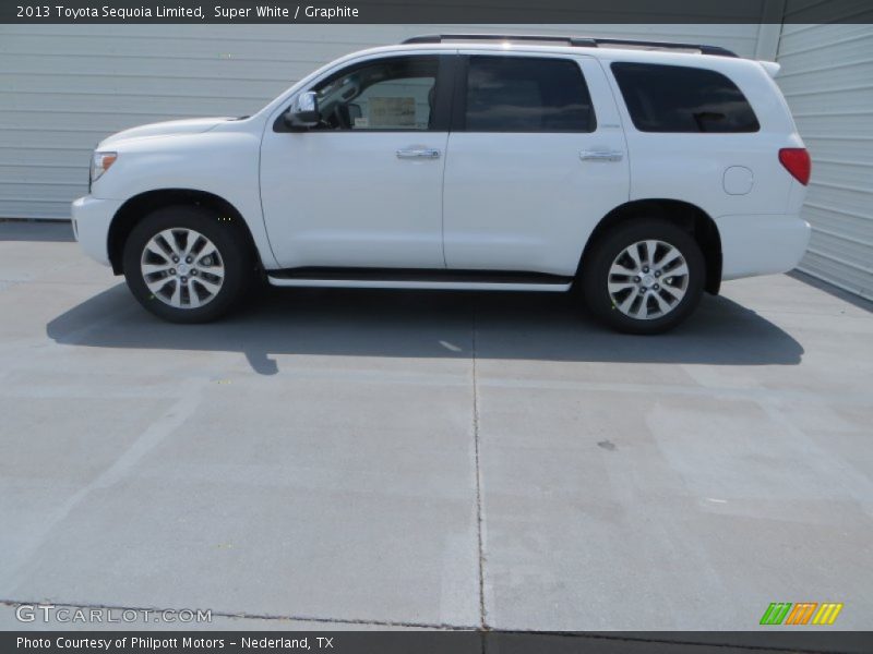 Super White / Graphite 2013 Toyota Sequoia Limited