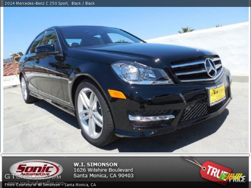 Black / Black 2014 Mercedes-Benz C 250 Sport