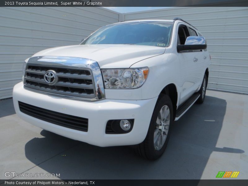 Super White / Graphite 2013 Toyota Sequoia Limited