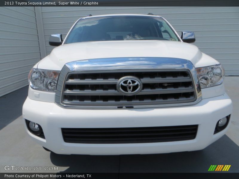 Super White / Graphite 2013 Toyota Sequoia Limited