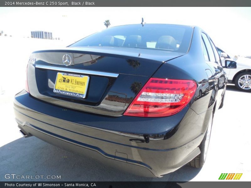 Black / Black 2014 Mercedes-Benz C 250 Sport