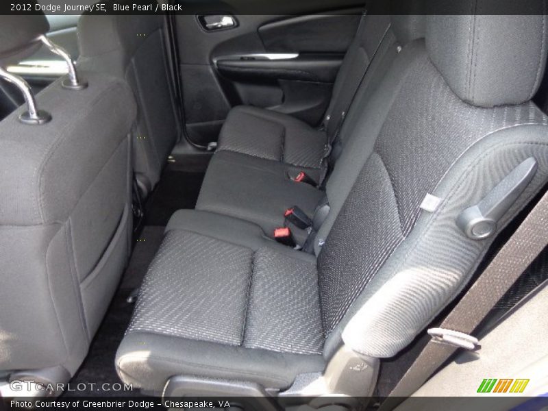 Blue Pearl / Black 2012 Dodge Journey SE