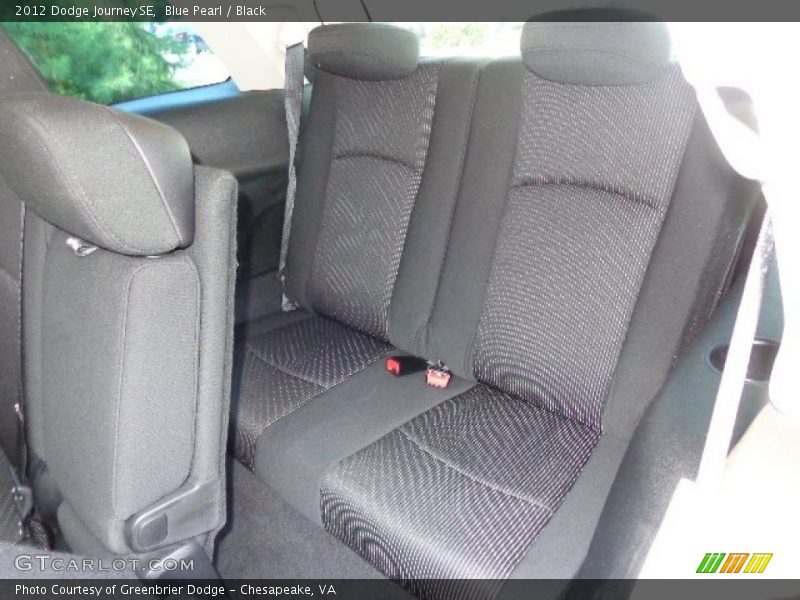 Blue Pearl / Black 2012 Dodge Journey SE