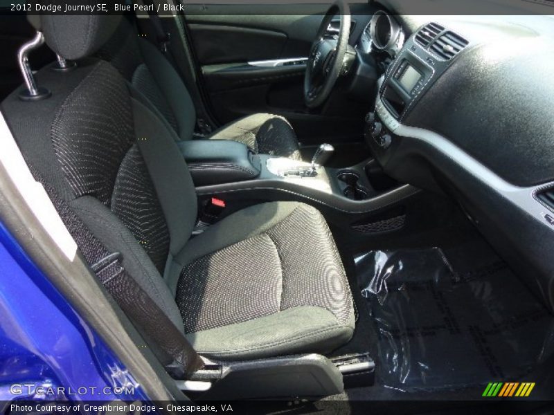 Blue Pearl / Black 2012 Dodge Journey SE