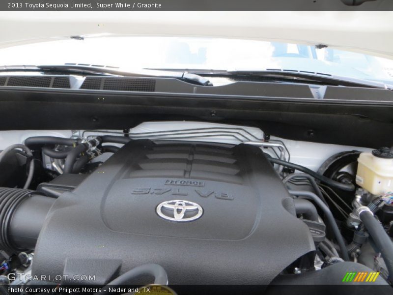 Super White / Graphite 2013 Toyota Sequoia Limited