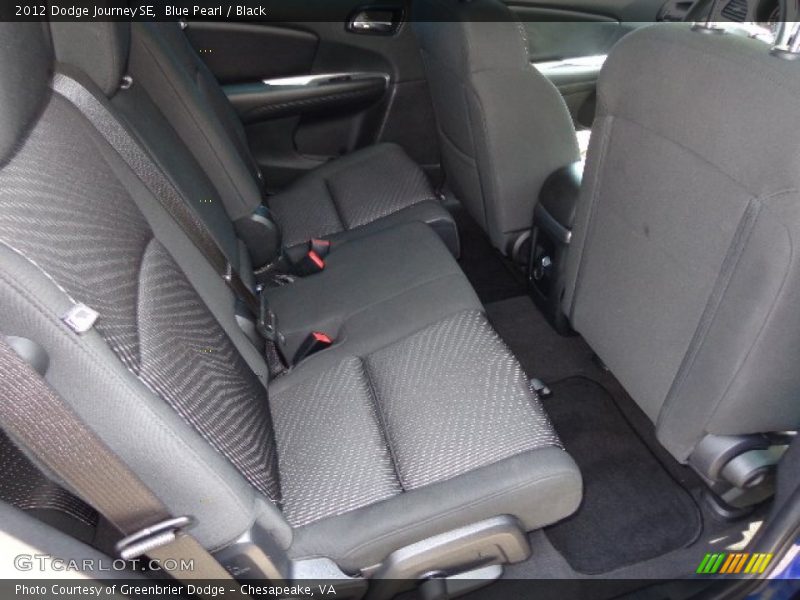 Blue Pearl / Black 2012 Dodge Journey SE