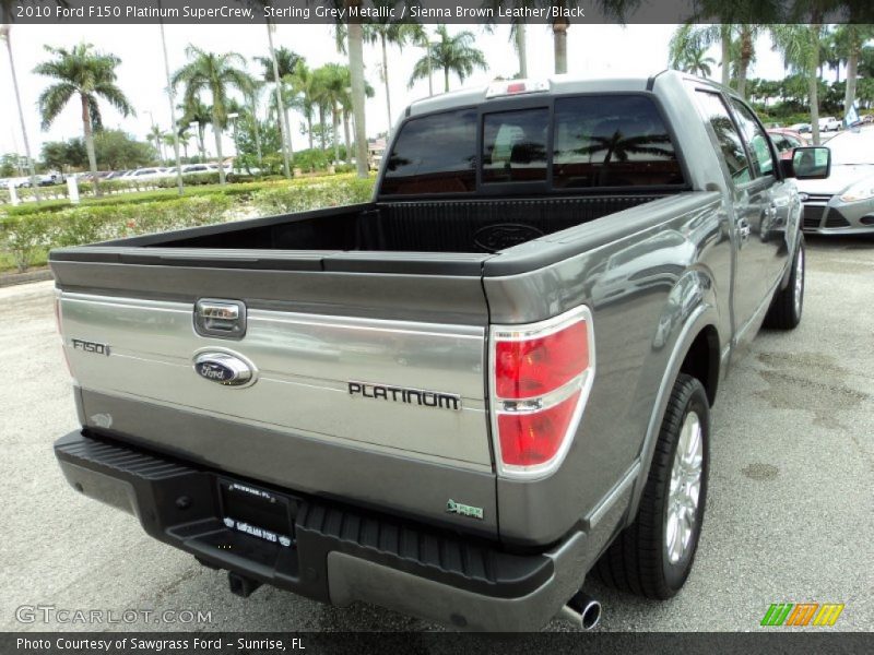 Sterling Grey Metallic / Sienna Brown Leather/Black 2010 Ford F150 Platinum SuperCrew