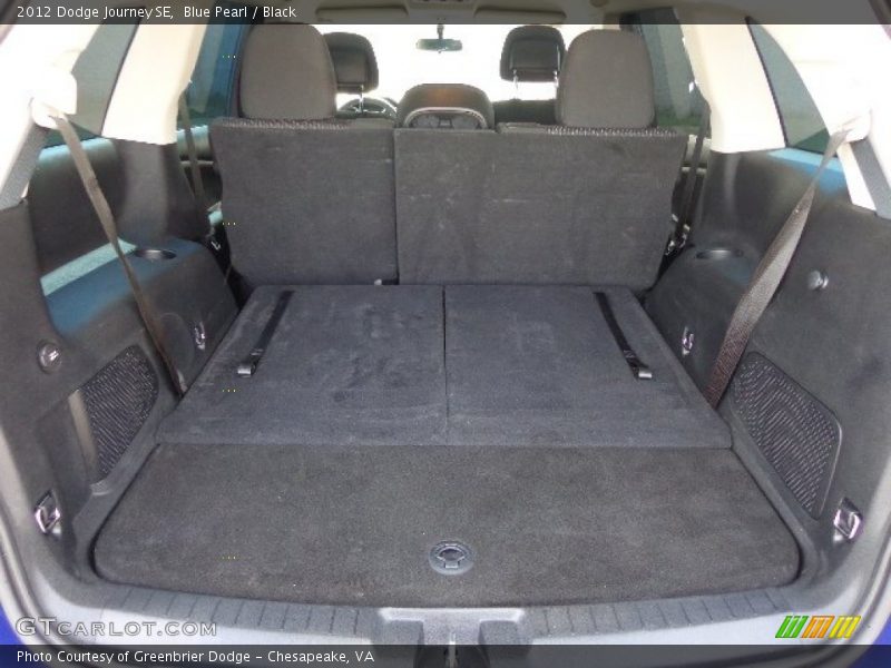 Blue Pearl / Black 2012 Dodge Journey SE