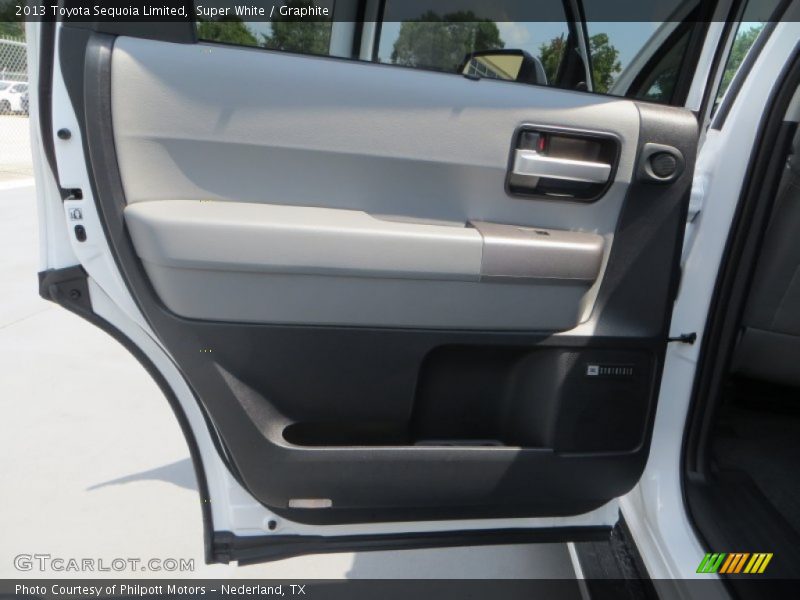 Super White / Graphite 2013 Toyota Sequoia Limited