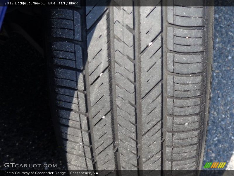 Blue Pearl / Black 2012 Dodge Journey SE