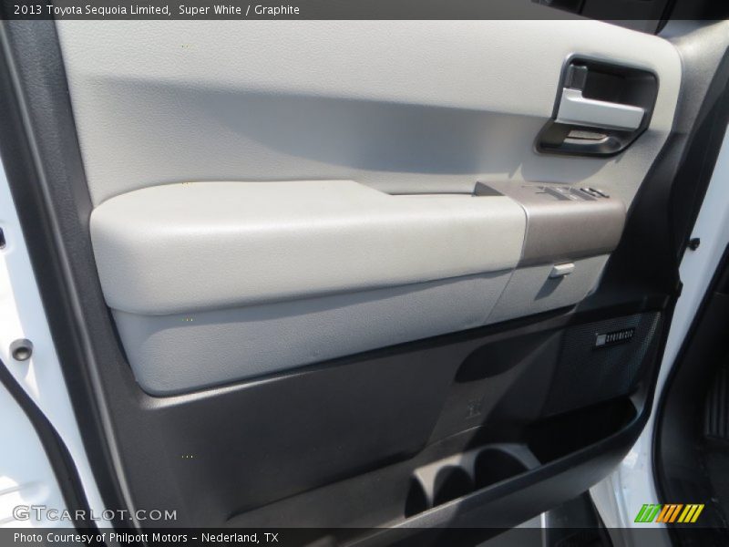 Super White / Graphite 2013 Toyota Sequoia Limited