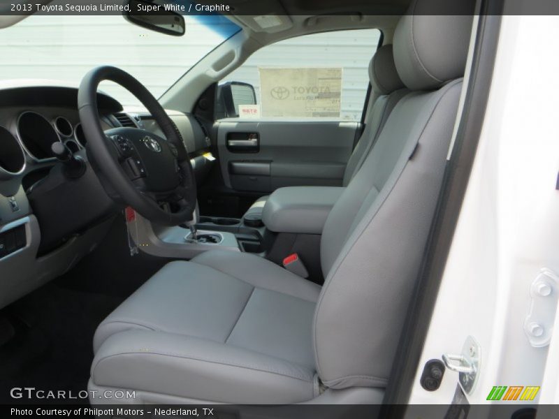 Super White / Graphite 2013 Toyota Sequoia Limited
