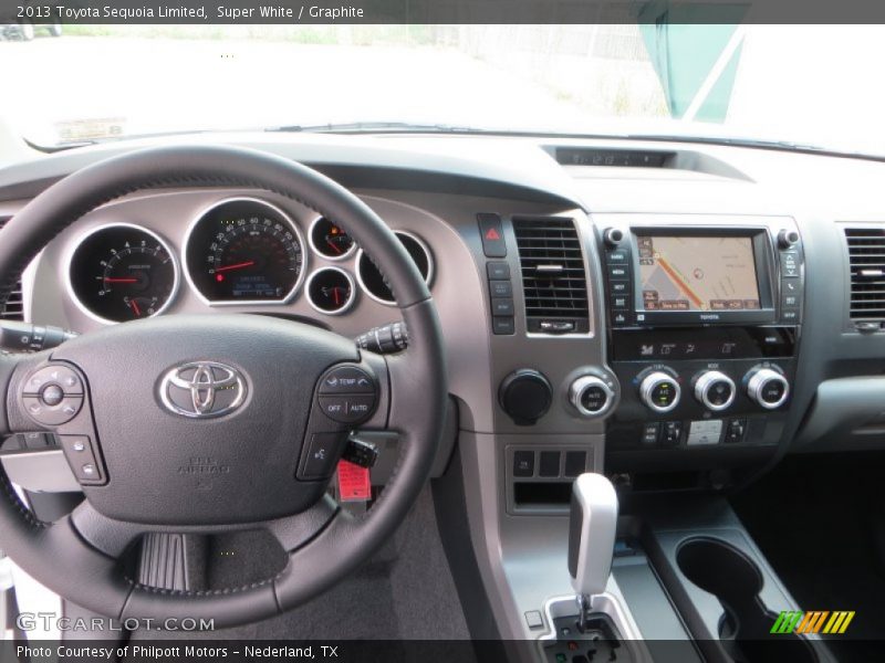 Super White / Graphite 2013 Toyota Sequoia Limited