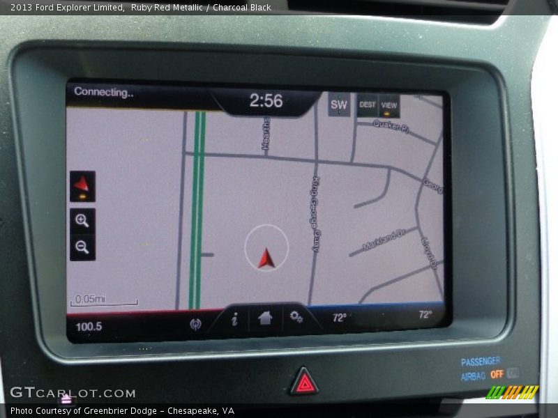 Navigation of 2013 Explorer Limited