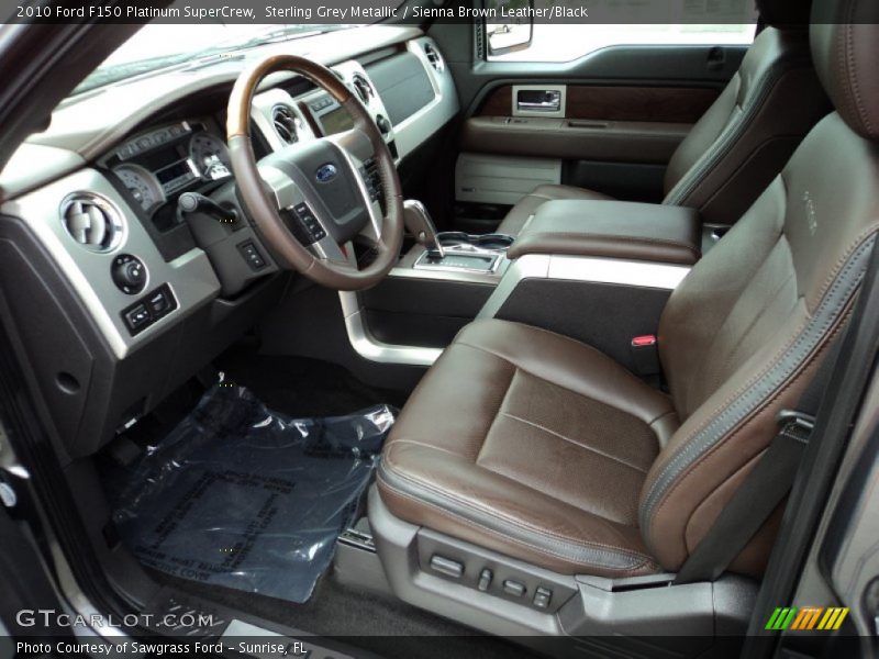 Front Seat of 2010 F150 Platinum SuperCrew