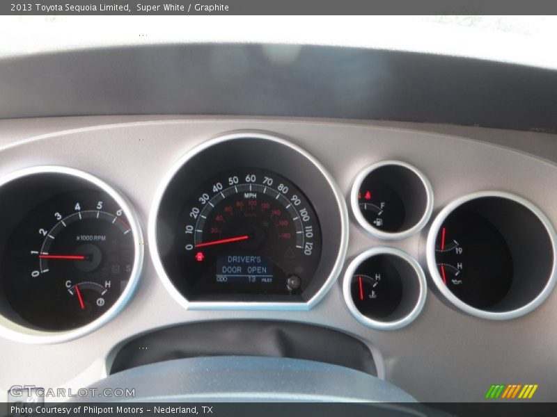 Super White / Graphite 2013 Toyota Sequoia Limited
