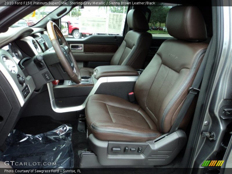 Front Seat of 2010 F150 Platinum SuperCrew