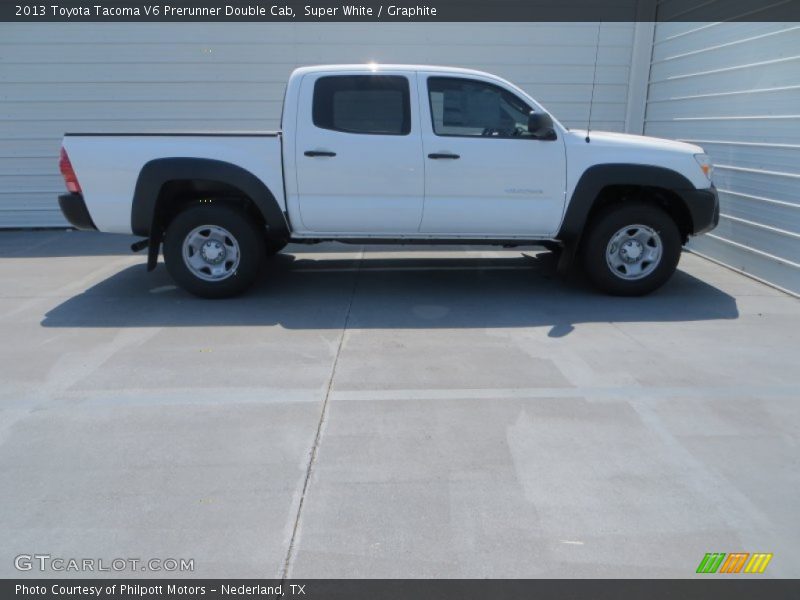 Super White / Graphite 2013 Toyota Tacoma V6 Prerunner Double Cab