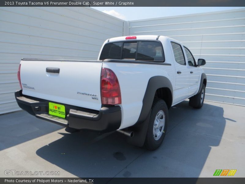 Super White / Graphite 2013 Toyota Tacoma V6 Prerunner Double Cab